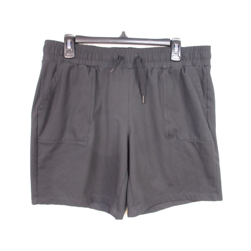 Mondetta Men's Black Athletic Shorts Size L Drawstring Stretch Gym Lounge Lightw